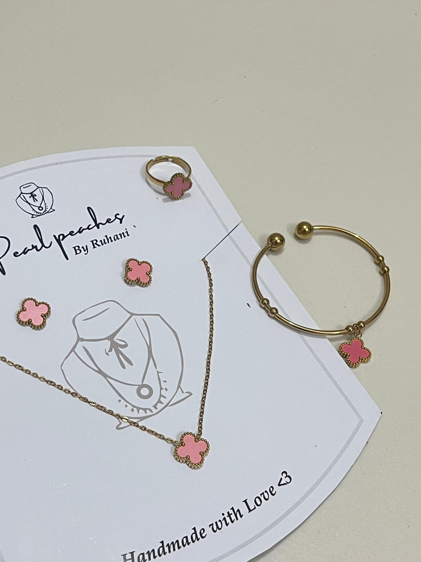 PetalWish | Pink Clover Charm SetππΈ