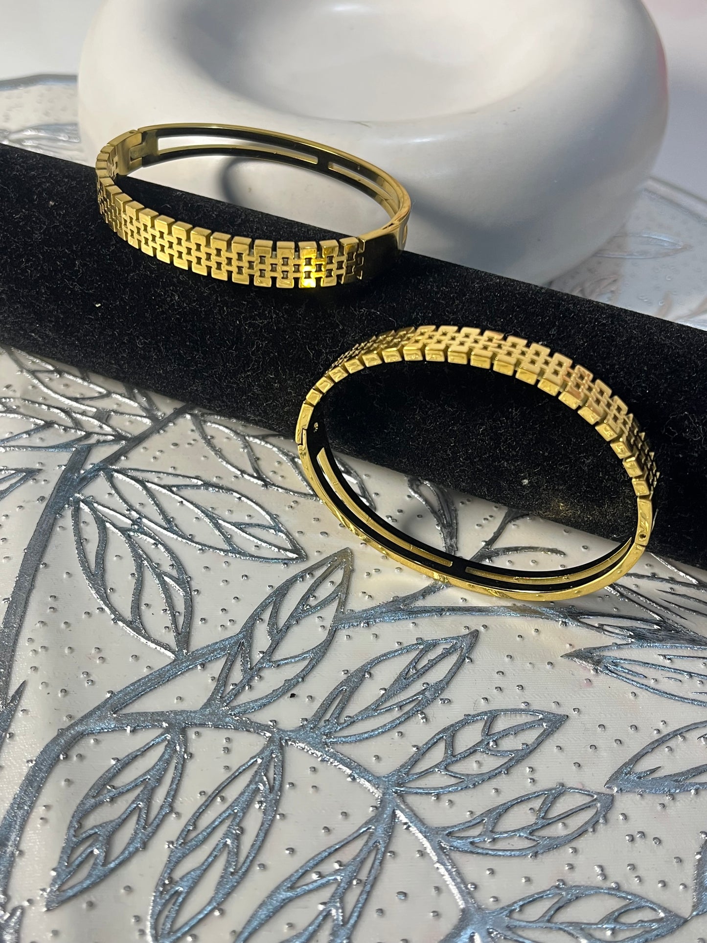 π Golden Glow Grid Bangles π