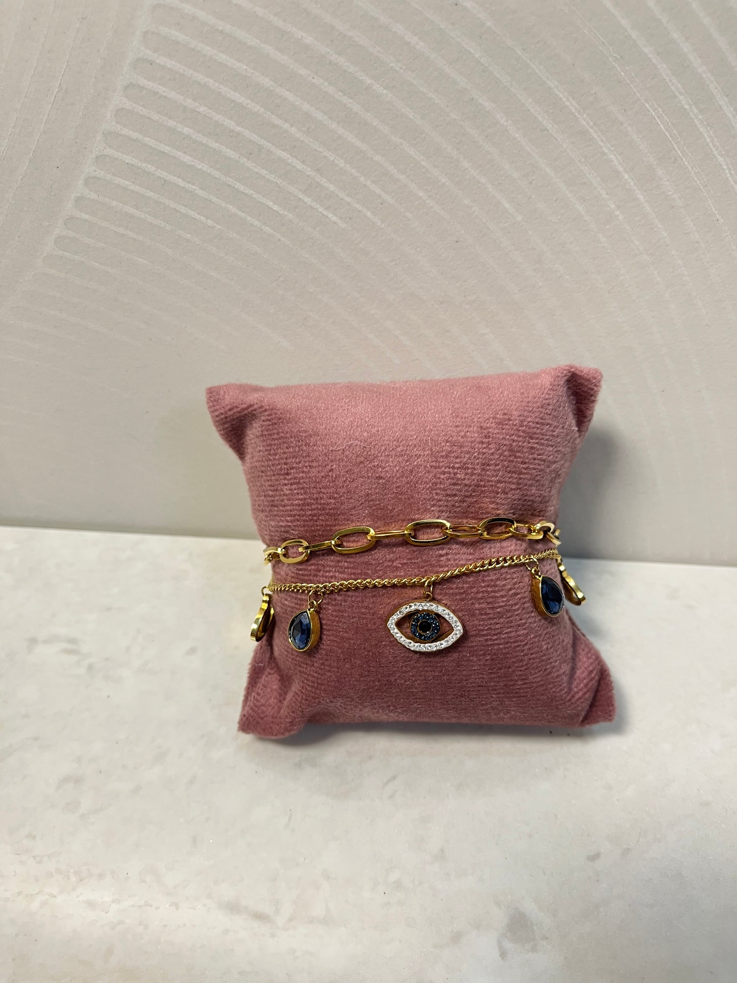 Double layer evil eye bracelet🧿😍