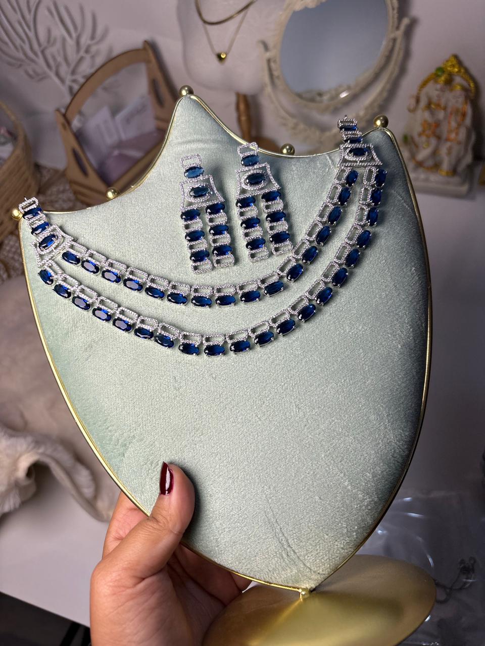Sapphire Elegance Layered Set