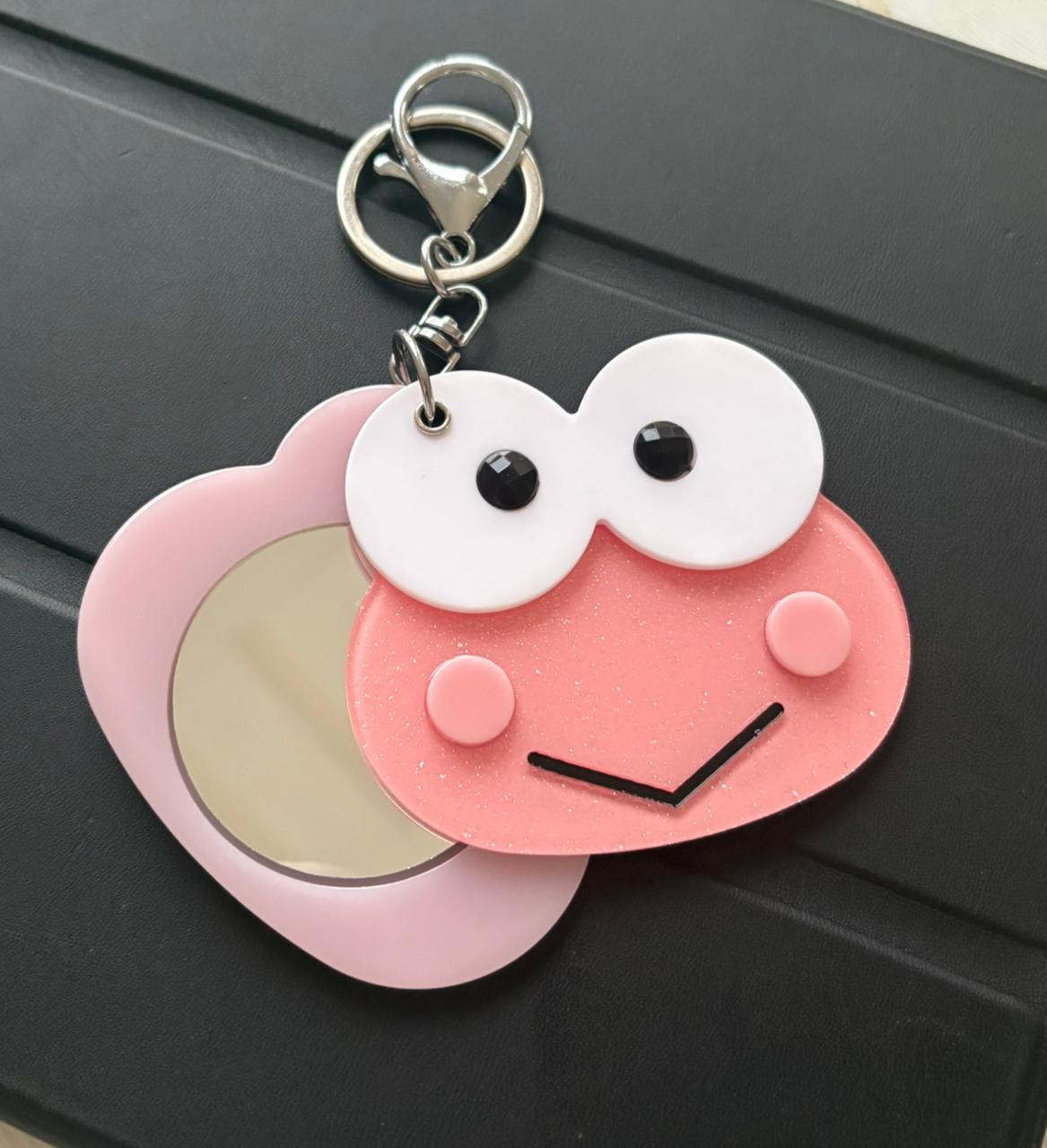Rosy Keroppi-Inspired Mirror
