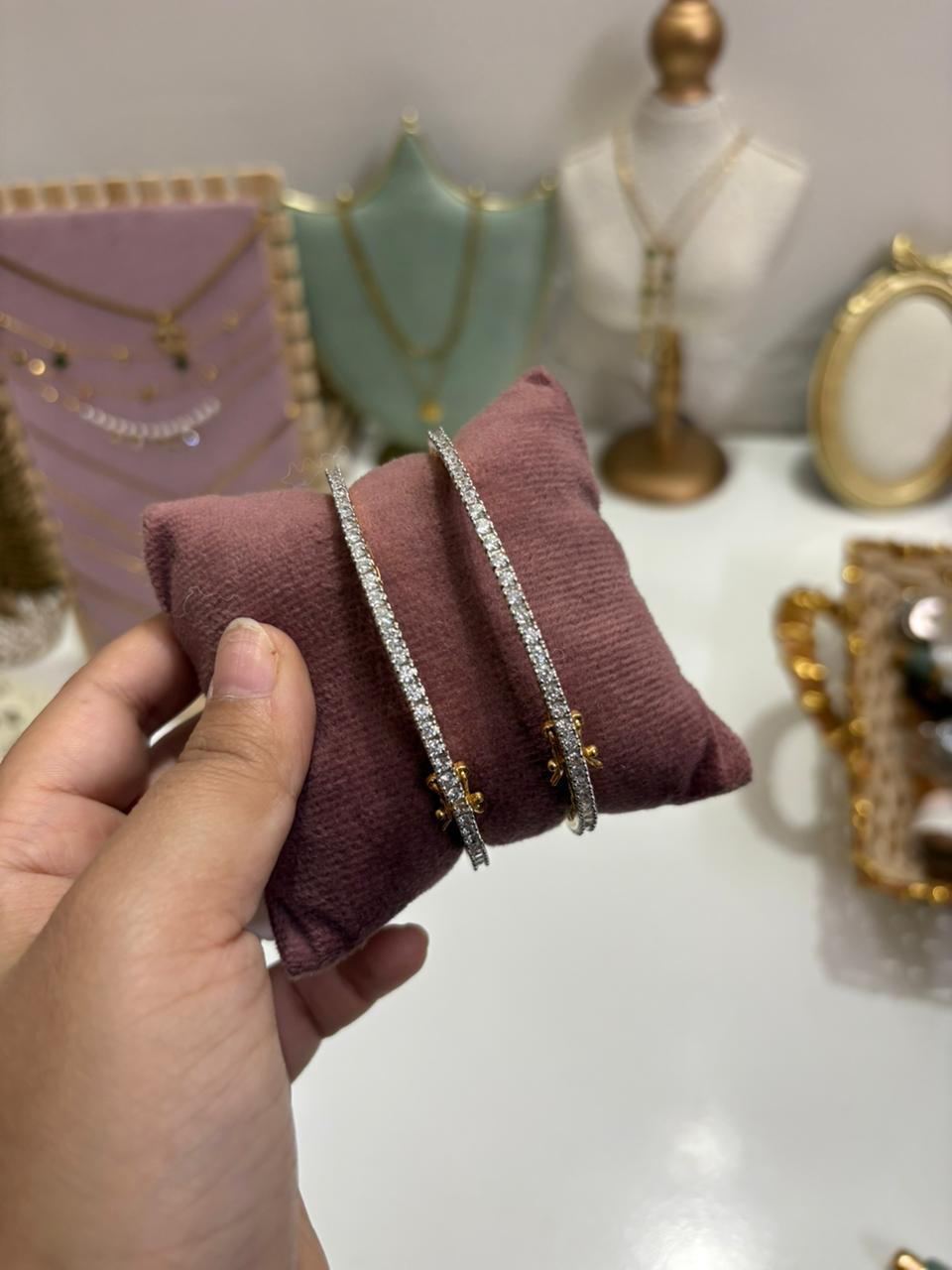 Radiant Edge Designer Bangles
