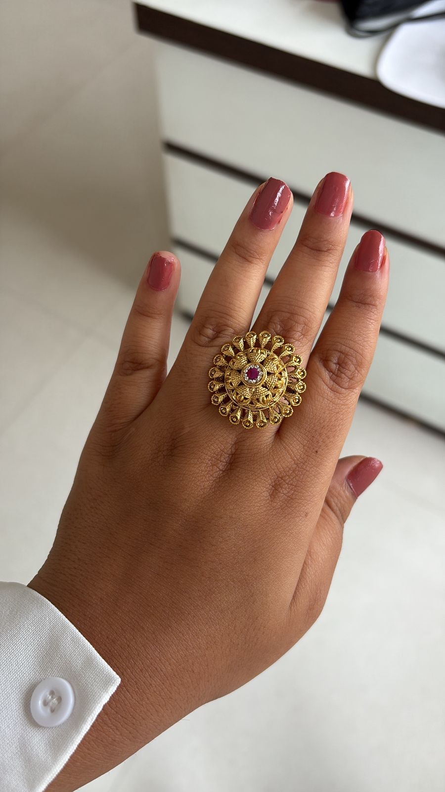Sunburst Filigree Ring