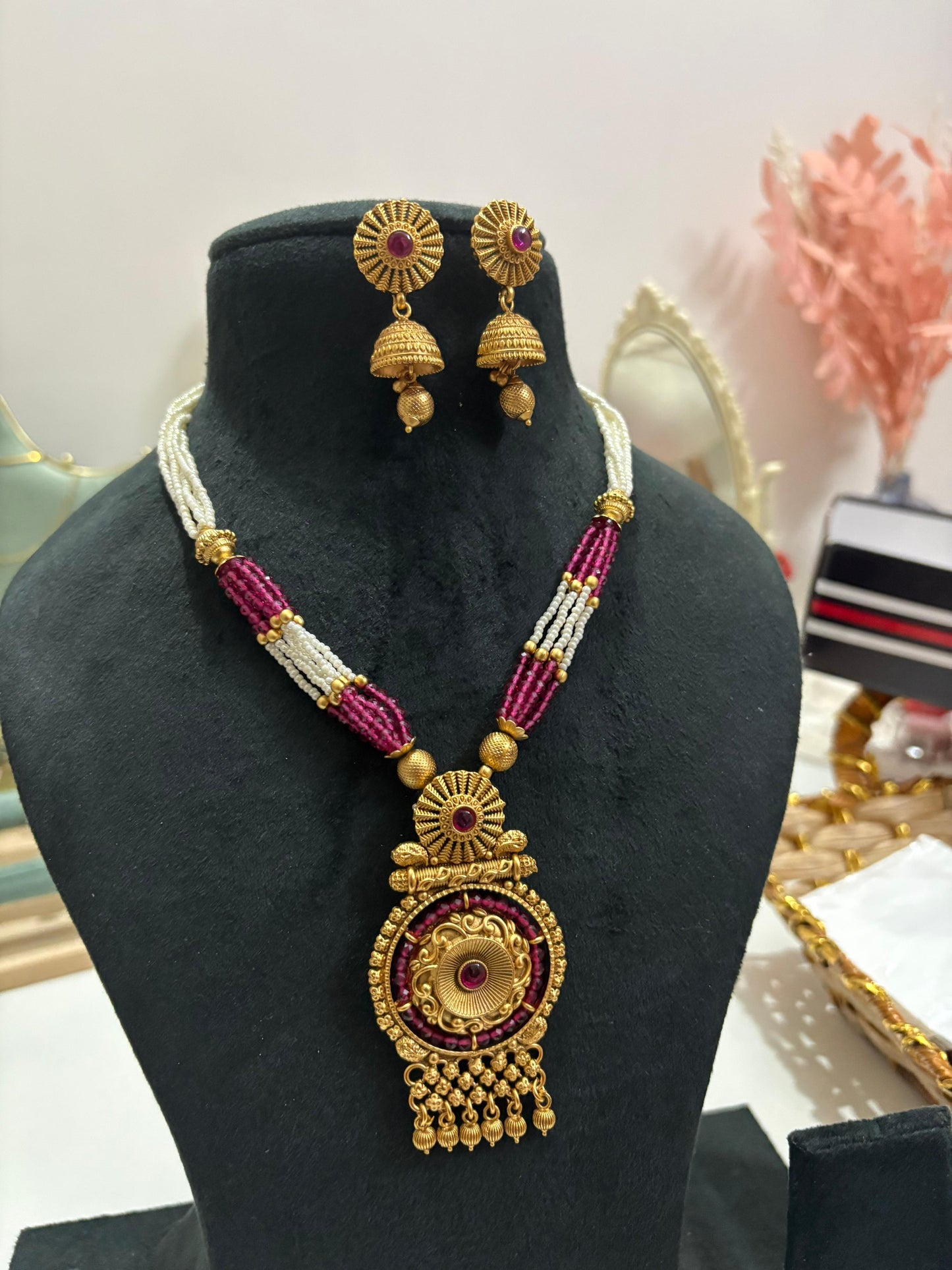 Ruby Pearl Layered Heritage Set