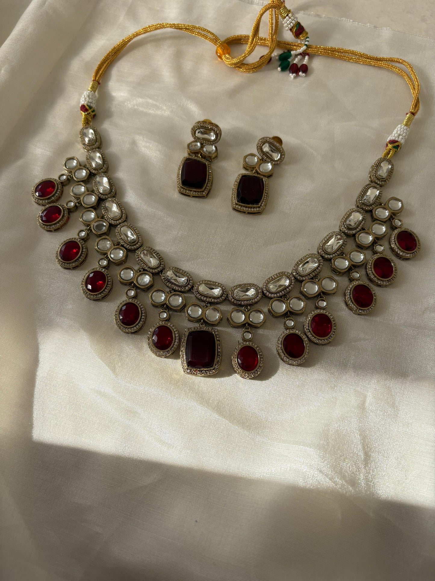 Heritage Kundan Ruby Choker