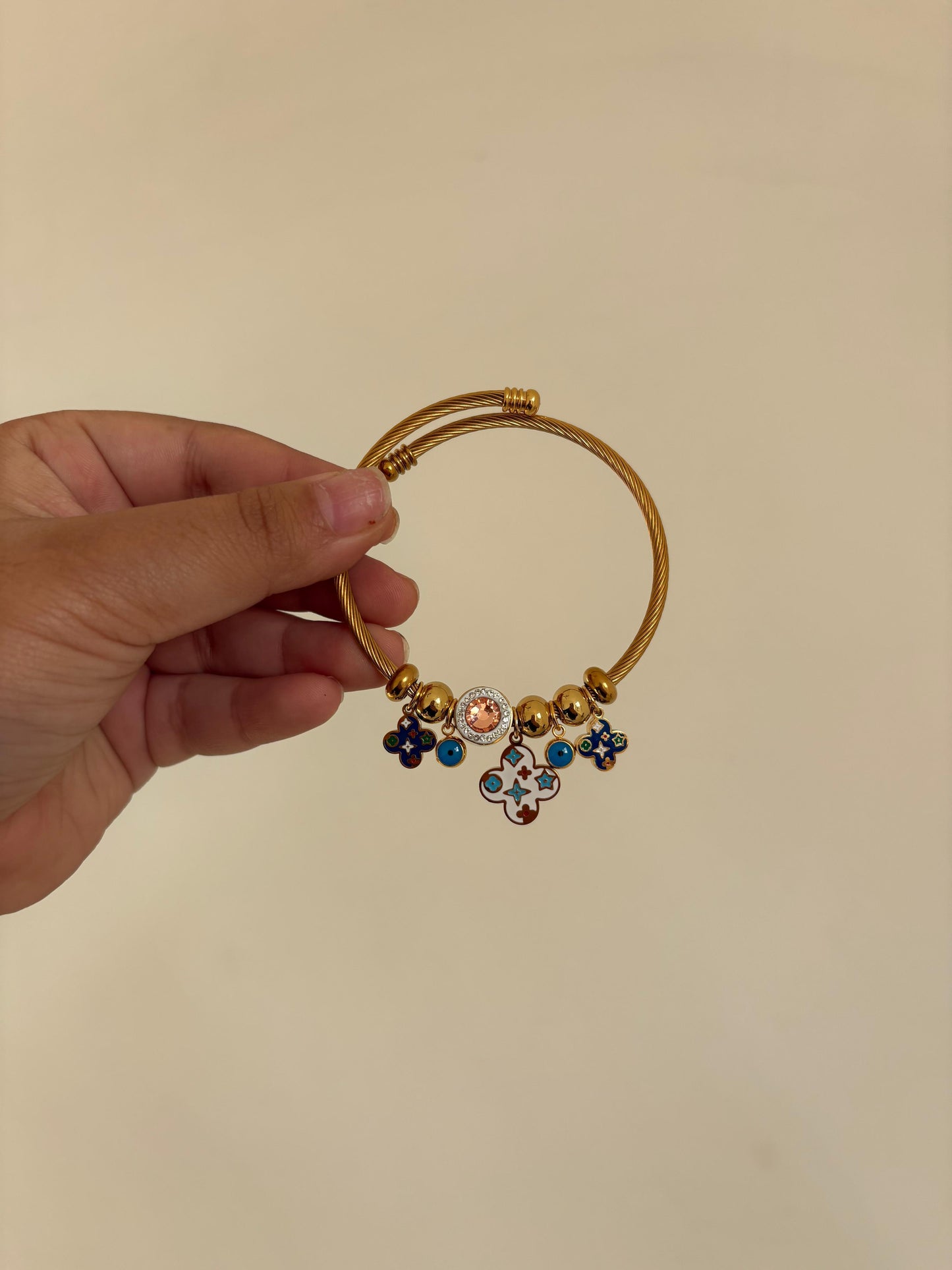 Mystic Clover Charm Bracelet