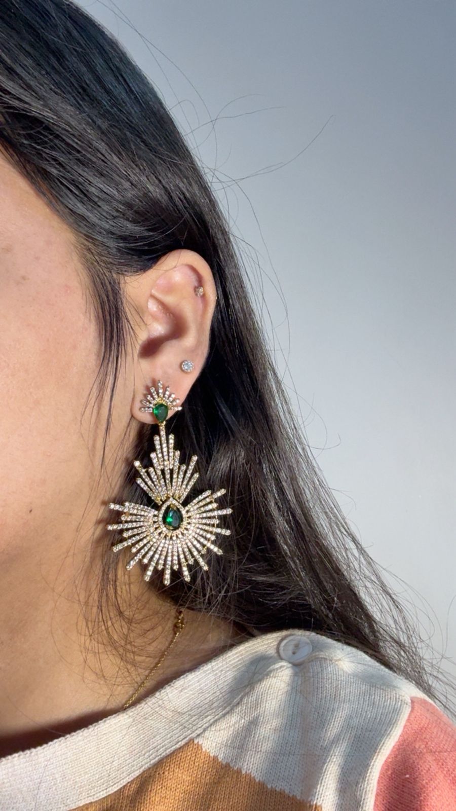 Emerald Radiance Sunburst Drops π