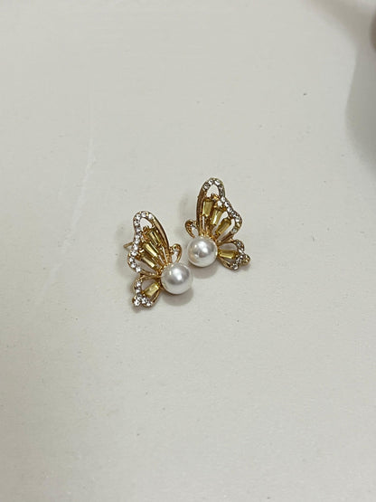 PearlFlit | gold Earrings🐚🦋