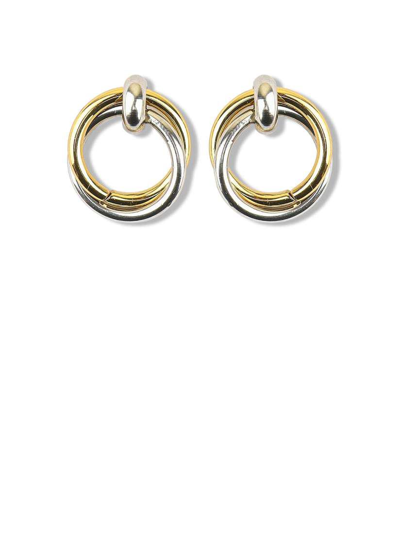 TrioGleam | Tricolor Earrings💛🤍🌸