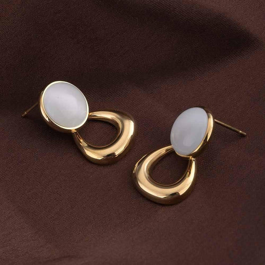 PearlEdge Earrings💛🌫️
