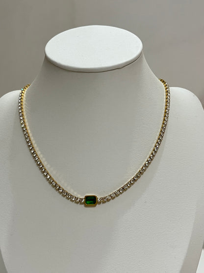 💎 Emerald Elegance Necklace 🌿✨