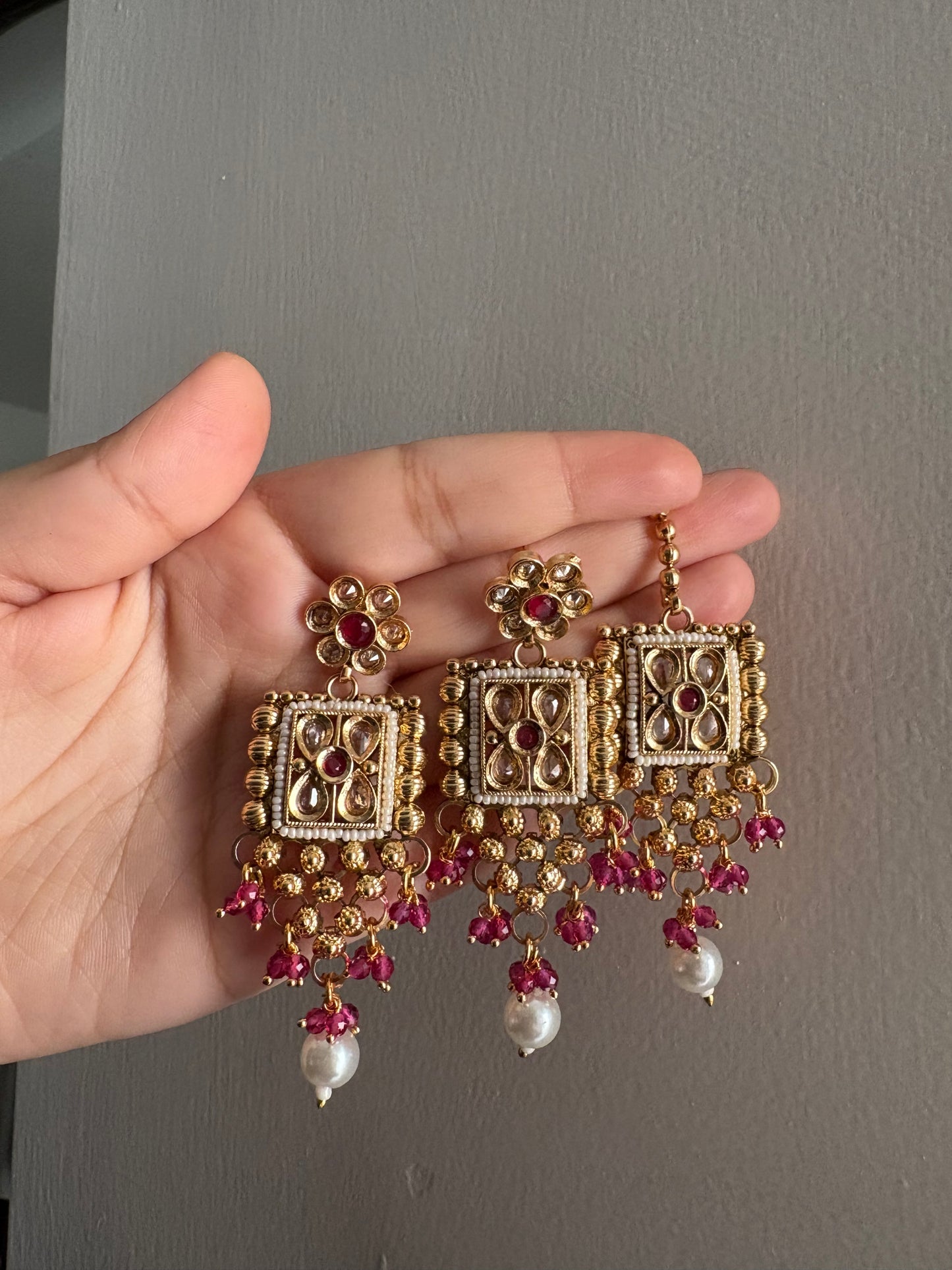 Noor-e-Ruby Choker Set ❤️✨