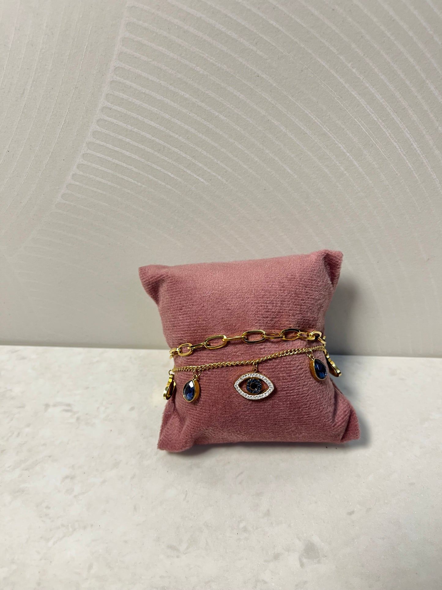 Double layer evil eye bracelet🧿😍