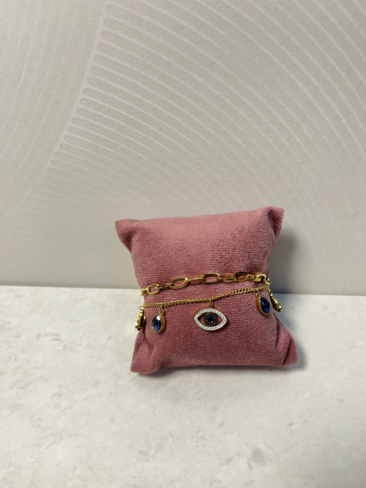 Double layer evil eye bracelet🧿😍