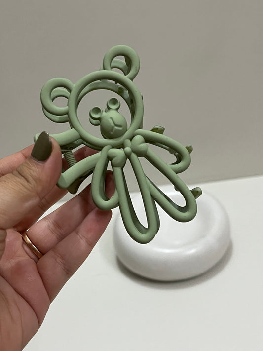 Pistachio Puff Hair Clip🧸☘️