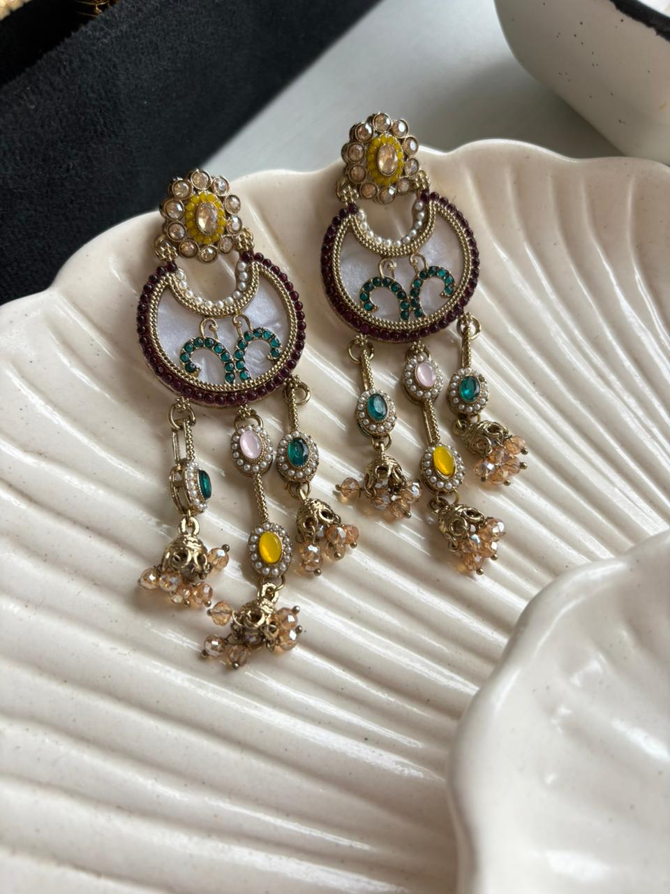 Noor Chandbali Earrings ✨🌙