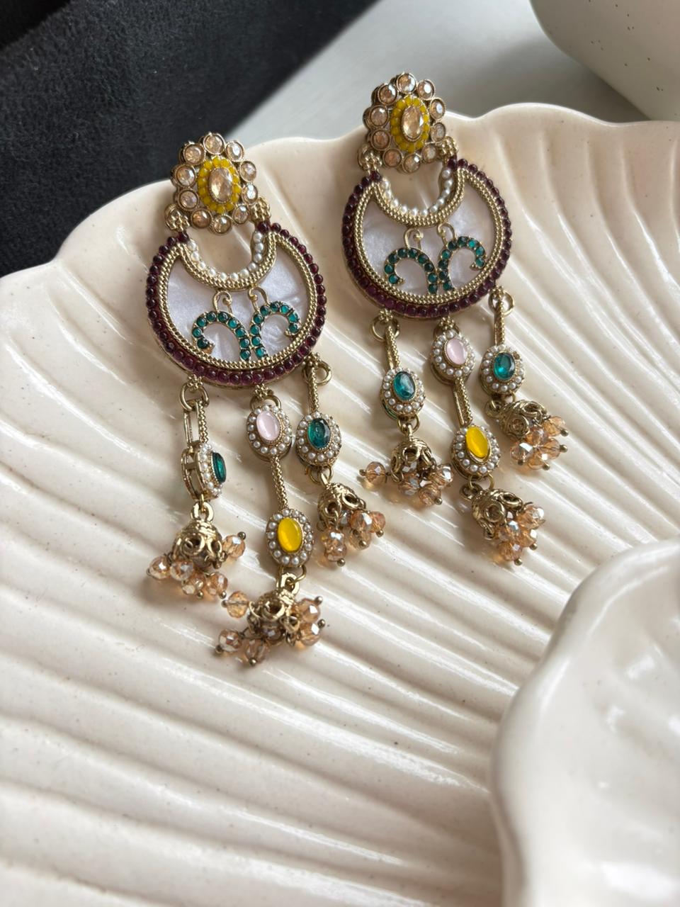 Noor Chandbali Earrings ✨🌙