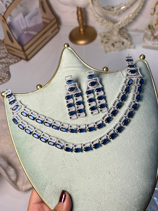 Sapphire Elegance Layered Set