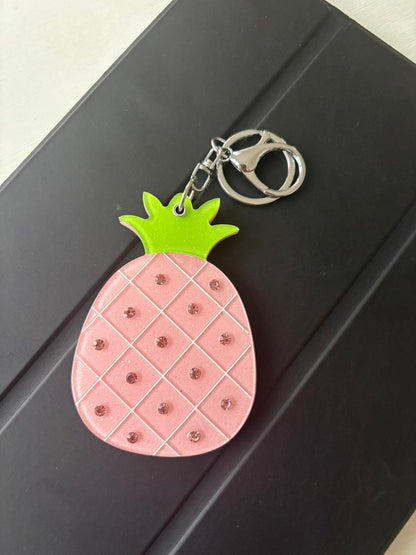 Pink Tropics Pineapple Mirror
