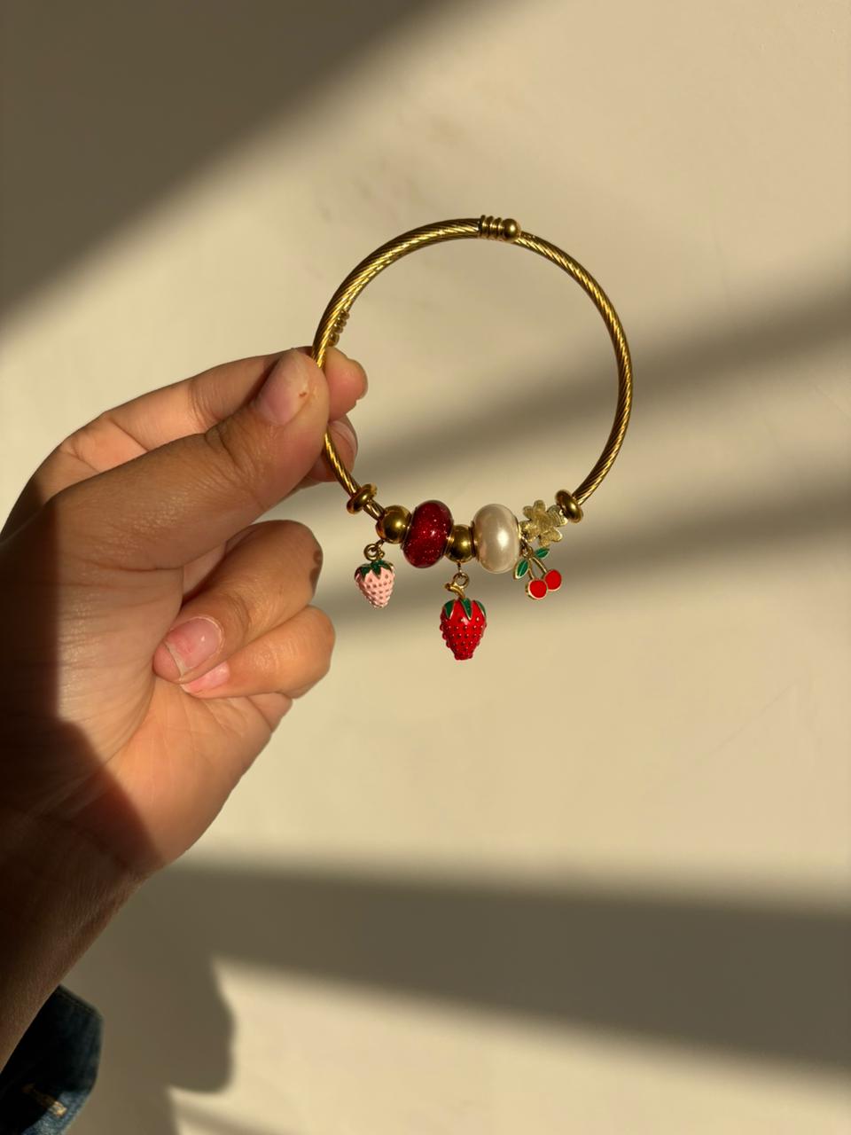 Berry Charm Gold Bracelet