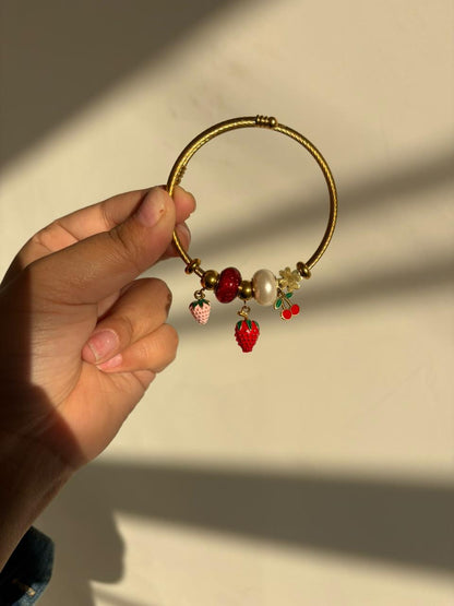Berry Charm Gold Bracelet