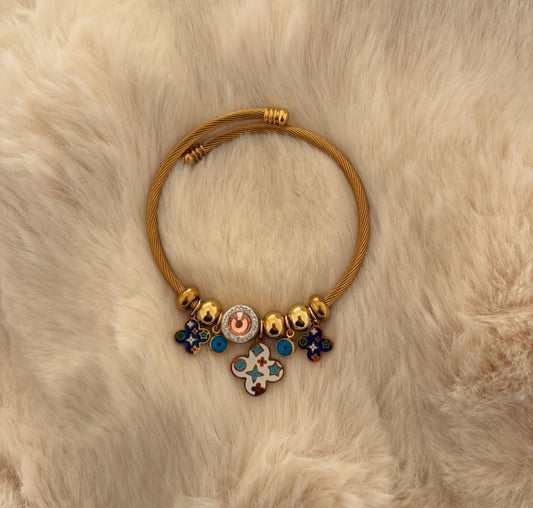Mystic Clover Charm Bracelet