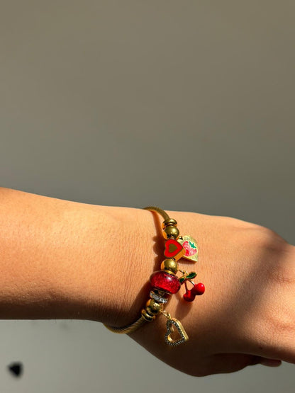 Whimsical Garden Charm Bracelet