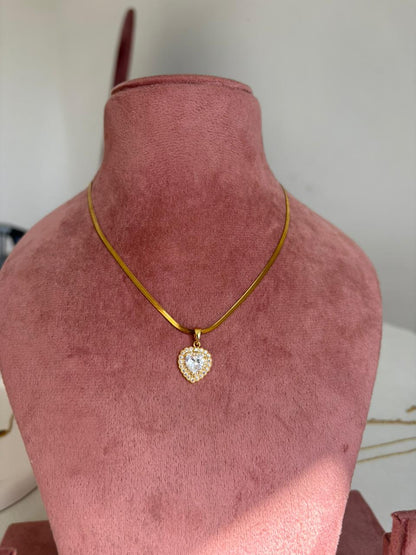 Radiant Heart Halo Pendant