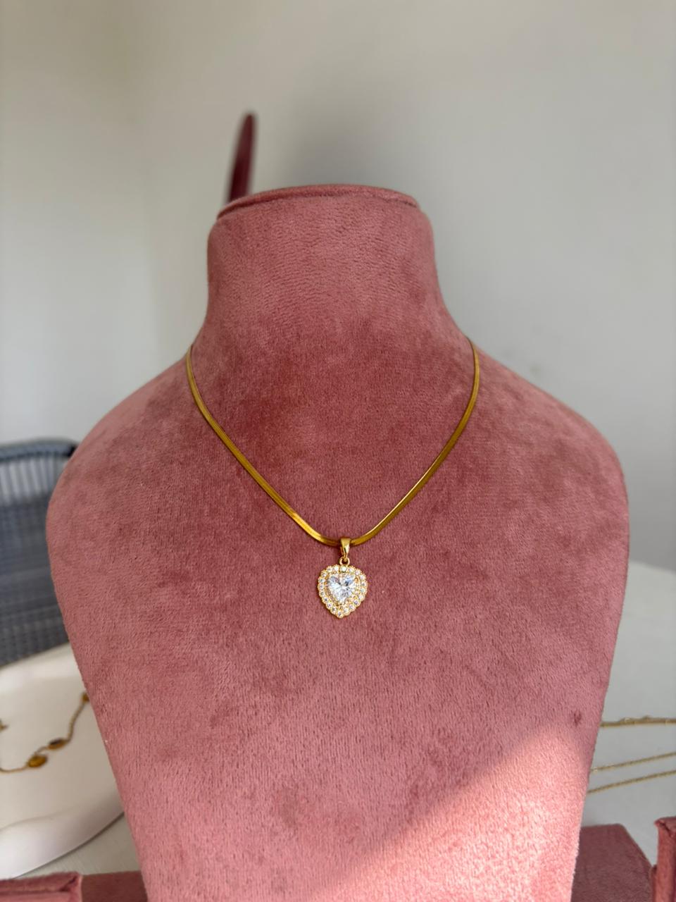 Radiant Heart Halo Pendant