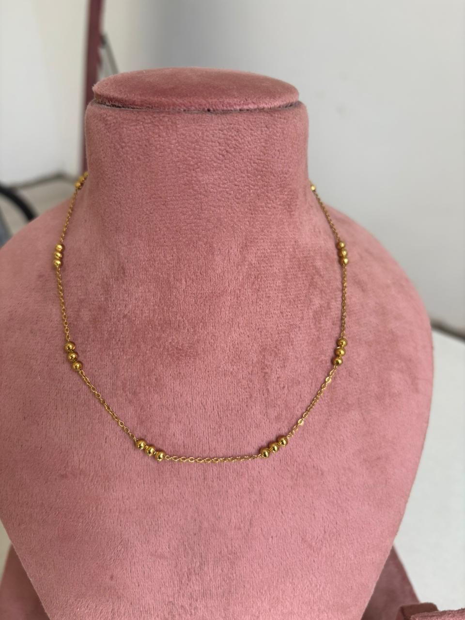 Polished Bead Station Chain
