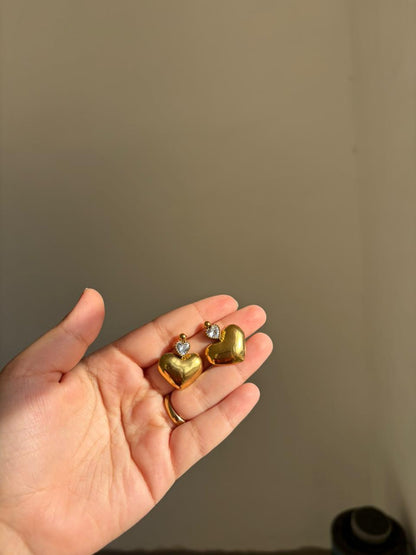 Crystal & Puffed Heart Drops