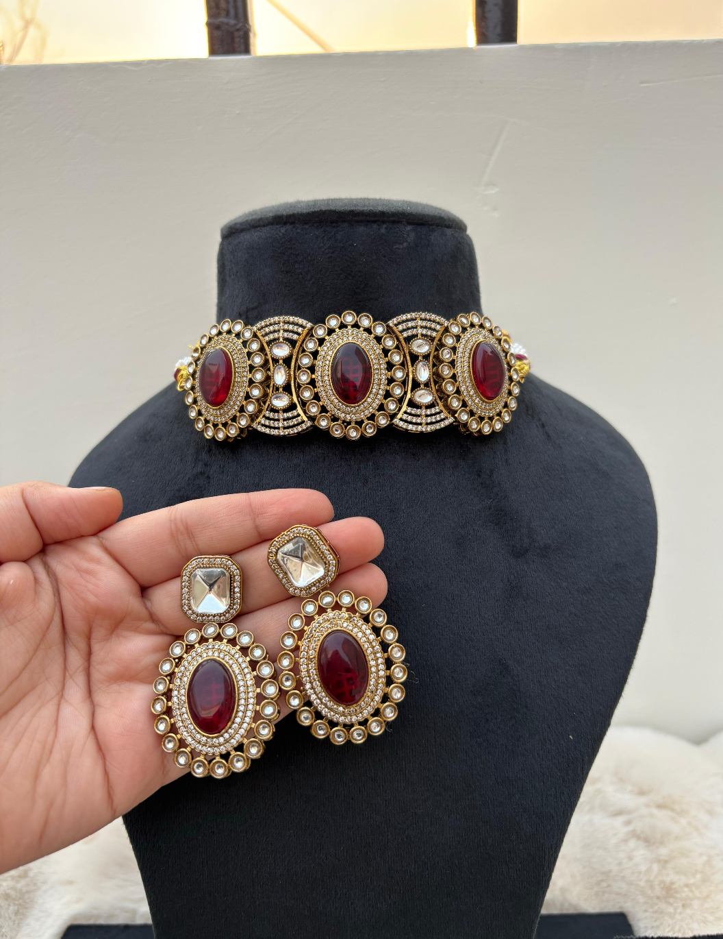 Royal Ruby Heritage Choker Set