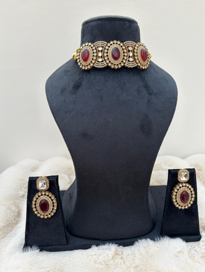 Royal Ruby Heritage Choker Set