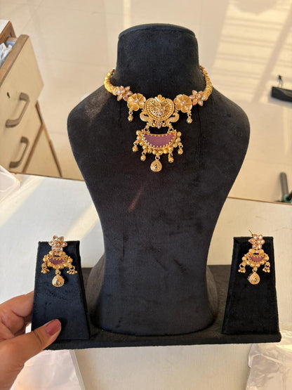 Gulbahar Floral Choker Set