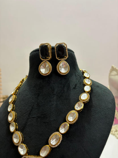 Onyx Crystal Luxe Necklace Set