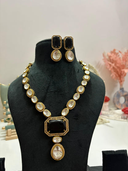 Onyx Crystal Luxe Necklace Set