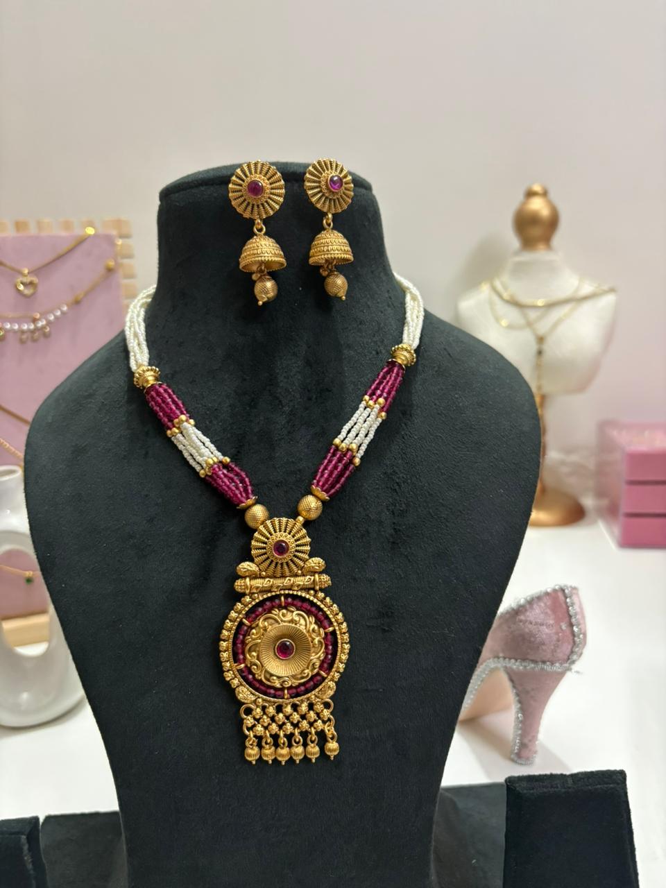 Ruby Pearl Layered Heritage Set
