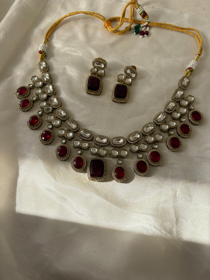 Heritage Kundan Ruby Choker