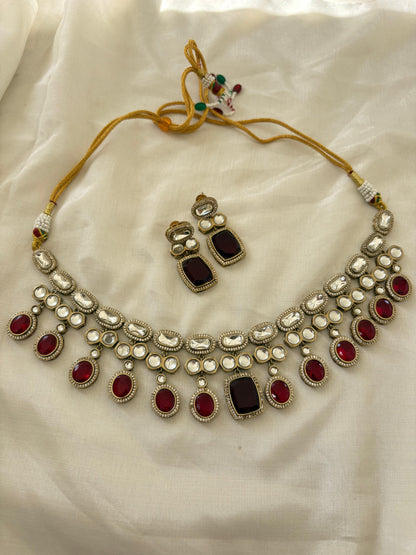 Heritage Kundan Ruby Choker