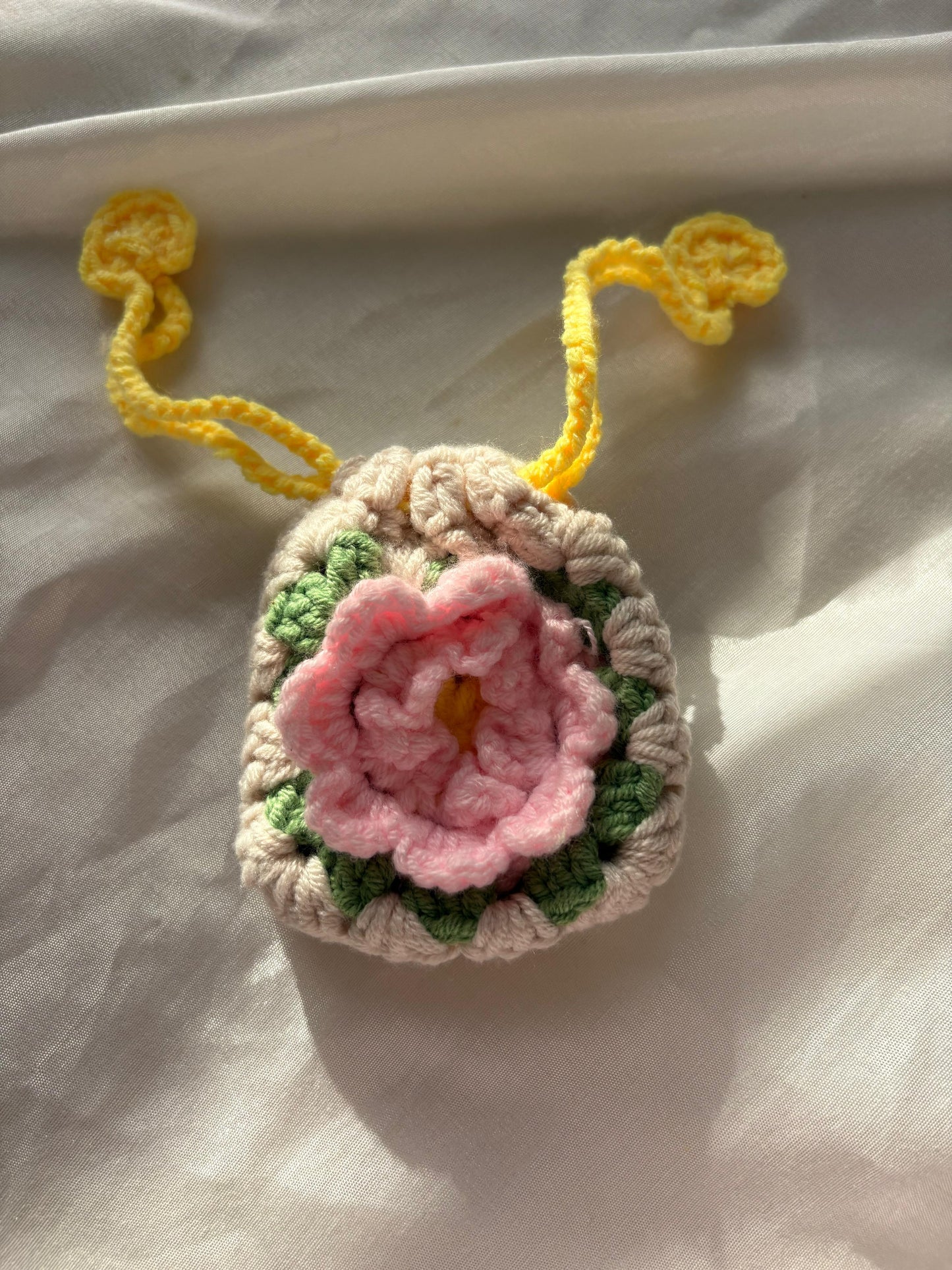 Enchanted Rose Crochet Pouch
