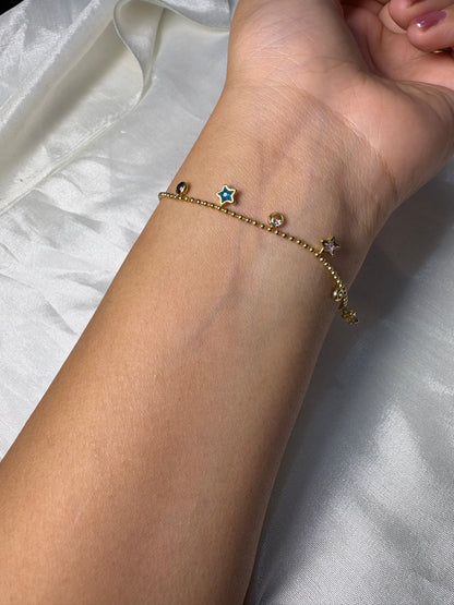 Stardust & Stars Station Bracelet