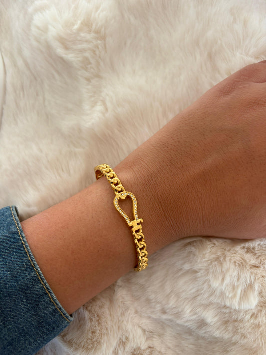 Linked Heart Luxe Bracelet