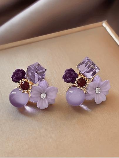 FairyBloom Earrings 🌸💜