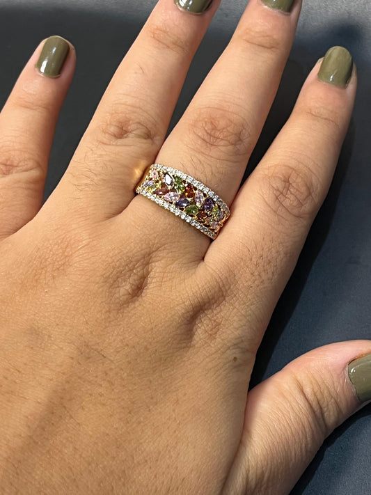 GemWhirl Luxe Ring🌈💫