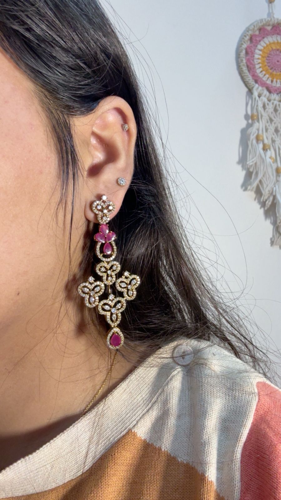 Blush Blossom Dangle Elegance 💫