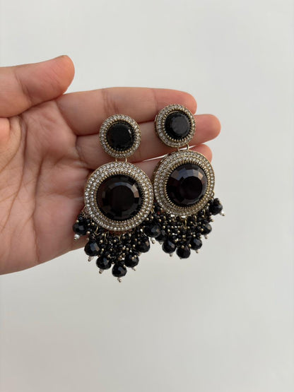 Midnight Glam Cascade Earrings ✨🖤