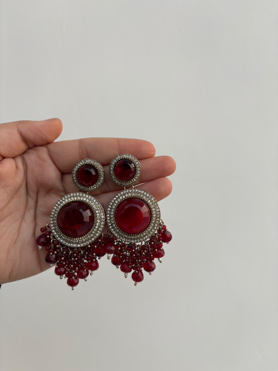 Ruby Royale Cascade Drops 💫❤️