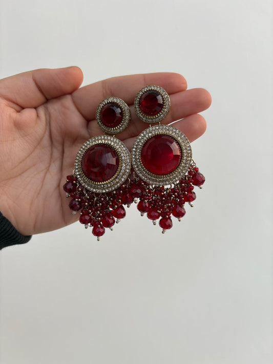 Ruby Royale Cascade Drops 💫❤️