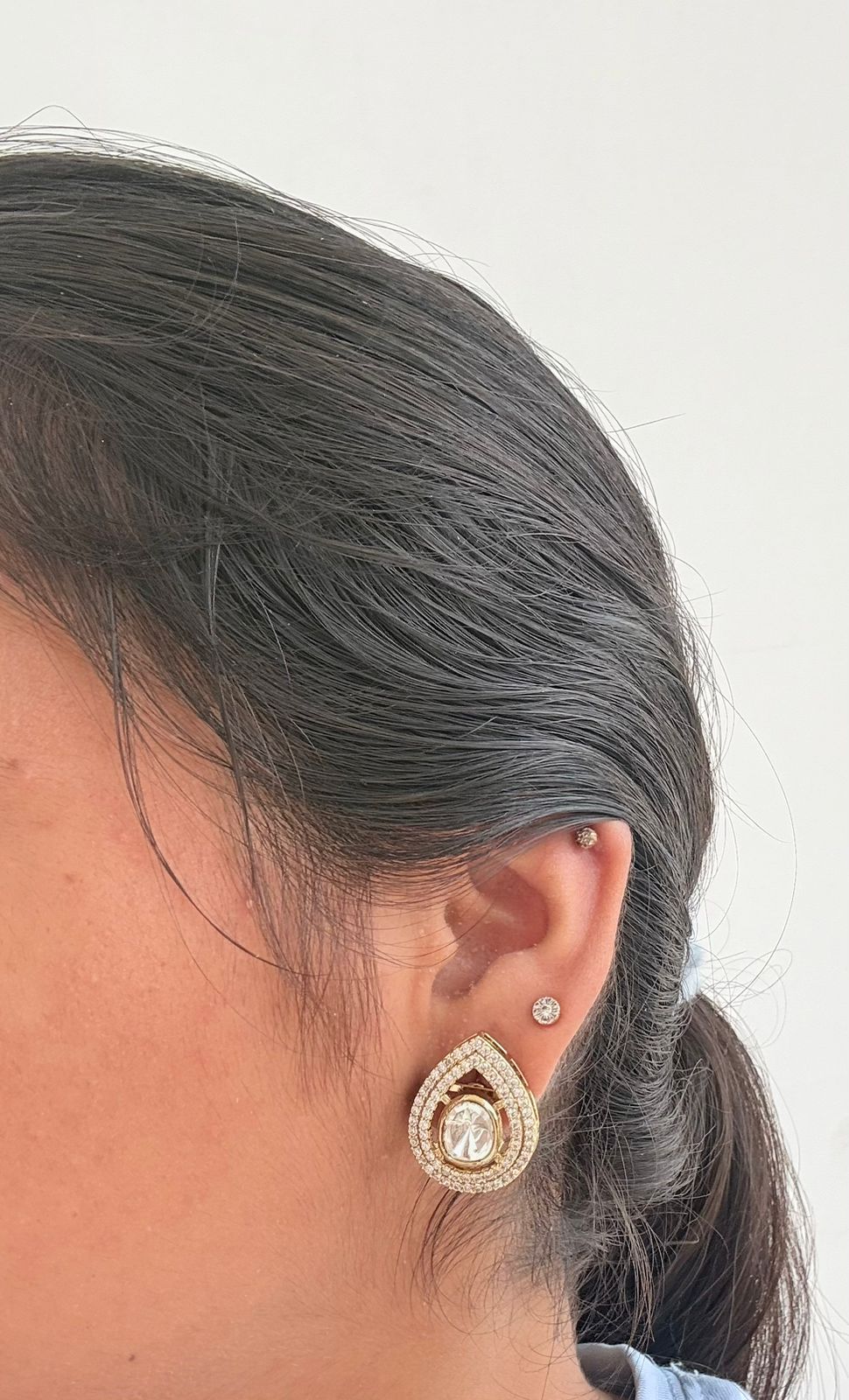💫 Golden Aura Luxe Studs ✨