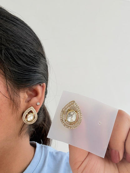 💫 Golden Aura Luxe Studs ✨